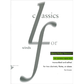 G.Ph.テレマン : Six Sonatas, op.2 (2Cl/2Ob) (AD8203)