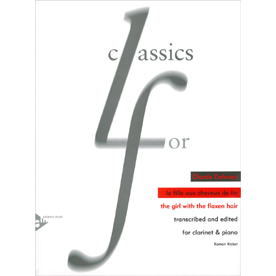 C.ドビュッシー : 亜麻色の髪の乙女 – The Girl with the Flaxen Hair (Cl&Pf) (AD8302)