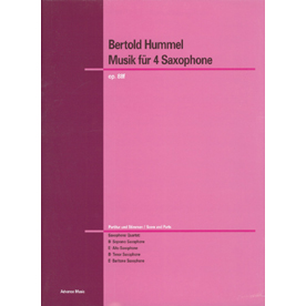 Music for Four Saxophones (AD7626)