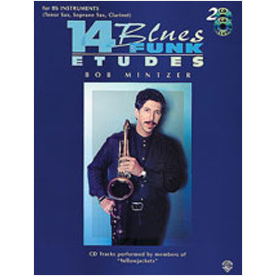 14 Blues & Funk Etudes B♭ Instruments-Tenor/Soprano Sax,Clarinet (alf00-EL9605CD)