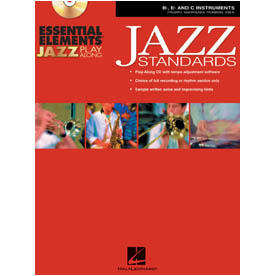 日本語翻訳解説書付　Essential Elements Jazz Play-Along – Jazz Standards – B♭, E♭ and C Instruments (HL00841987)